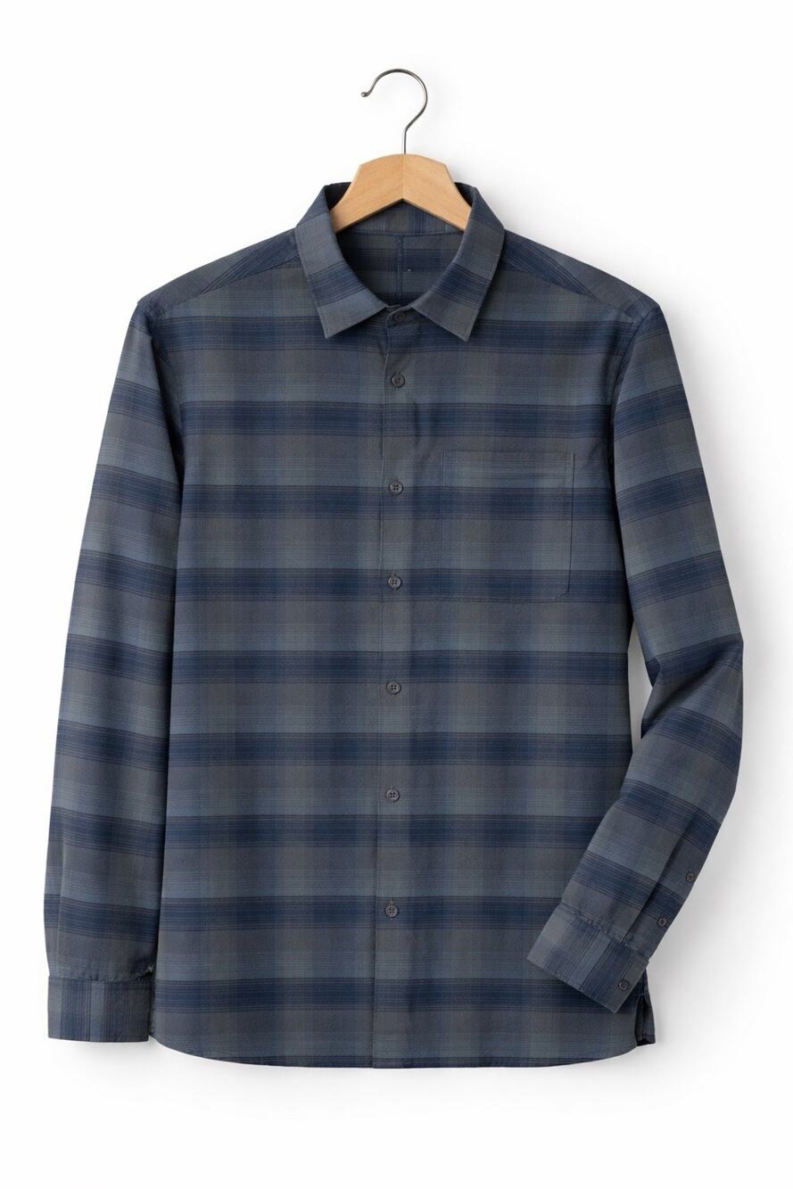 Lululemon Shirt Mens Large Blue Mason Peak Flannel Button Up Performance Golf